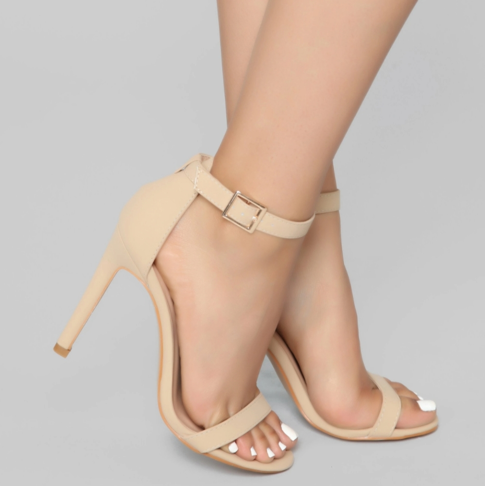 Strapped heels